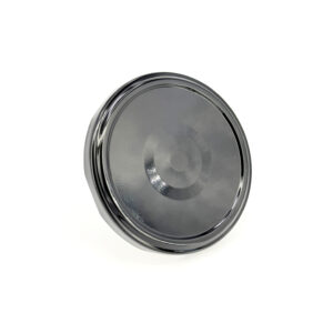 Juodos spalvos metalinis užsukamasis dangtelis, 82 mm