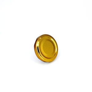 Aukso spalvos metalinis užsukamasis dangtelis, 48 mm